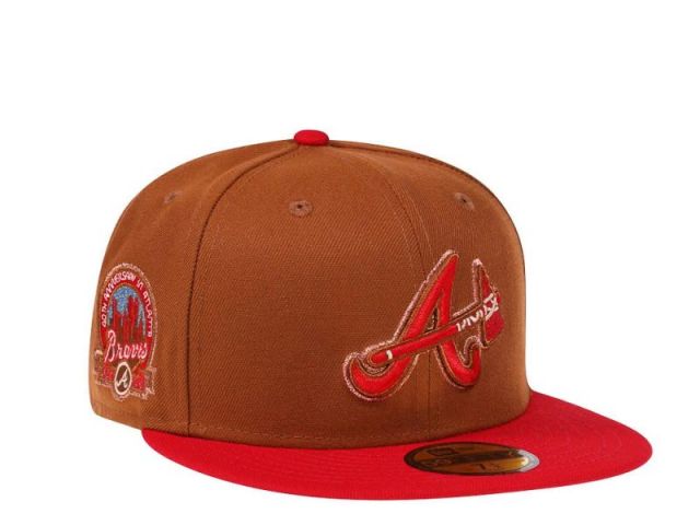 New Era Atlanta Braves 59fifty - ROJO / MARRON