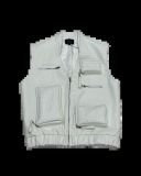South Kids Leather Vest - WHITE