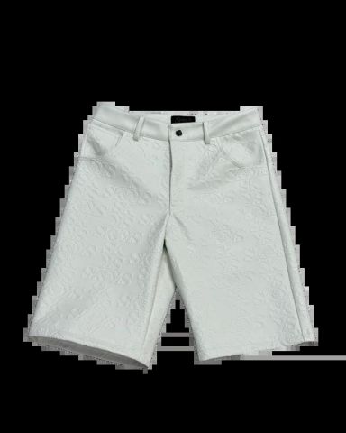 South Kids Leather Jorts - WHITE