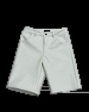 South Kids Leather Jorts - WHITE