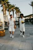 South Kids Leather Jorts - WHITE