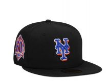 New Era 59Fifty New York Mets 60th - NEGRO