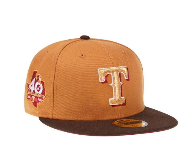Gorra New Era 59fifty MLB Texas Rangers 40th Anniv