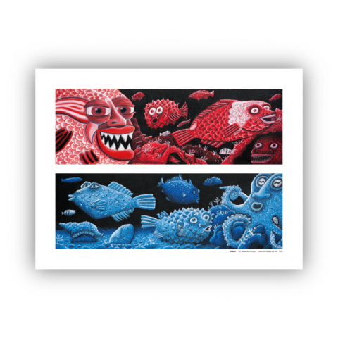 Lamina Dibejo 100 peces de Canarias