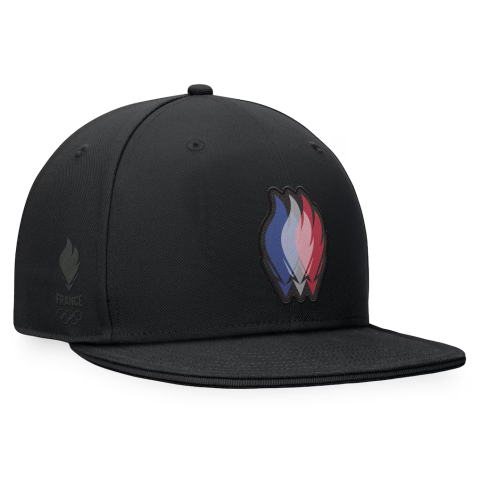 Gorra plana del equipo olímpico de Francia - Negro