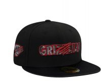New Era Fresno Grizzlies Shiny Satin - NEGRO/ROJO