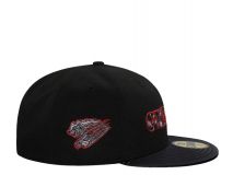 New Era Fresno Grizzlies Shiny Satin - NEGRO/ROJO