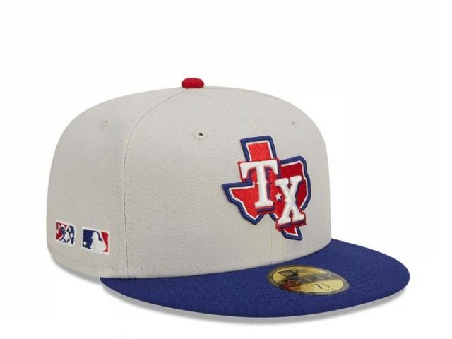 New Era 59fifty Texas Rangers Farm Team - GREY
