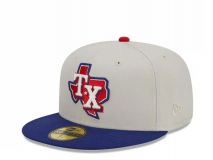 New Era 59fifty Texas Rangers Farm Team - GREY