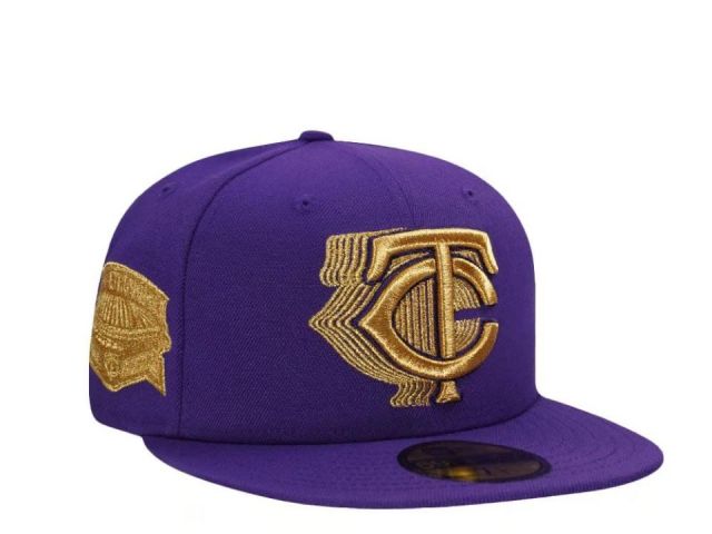 New Era 59fifty Minnesota Twins - PURPLE GOLD