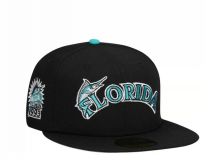 New Era 59fifty Florida Marlins Patch - BLACK 
