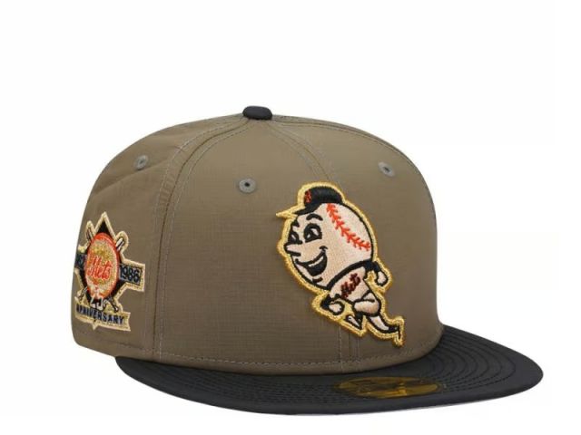 New Era Mets 25th Patch 59fifty - OLIVE / BLACK