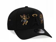 New Era Anaheim Angels 9Forty Snapback - NEGRO