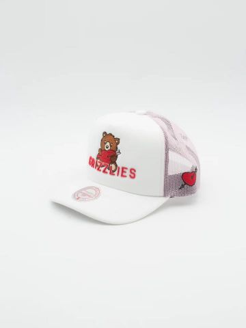 Much Love Vancouver Grizzlies Trucker Cap WHT/PINK