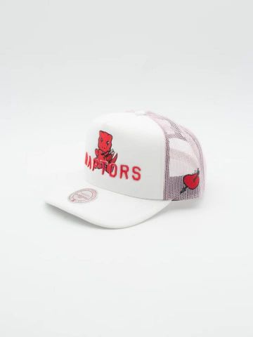 Much Love Toronto Raptors Trucker Cap WHT/PINK
