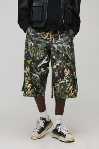 Pantalon 3/4 de polipiel CAMUFLAJE