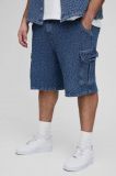 Pantalon corto cargo vaquero AZUL MARINO