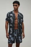 Conjunto camisa y bañador CAMUFLAJE NEGRO