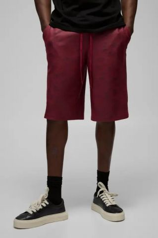 Pantalon corto texturizado ROJO