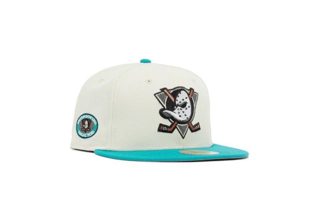 Gorra New Era 59Fifty Anaheim Ducks - BLANCO 