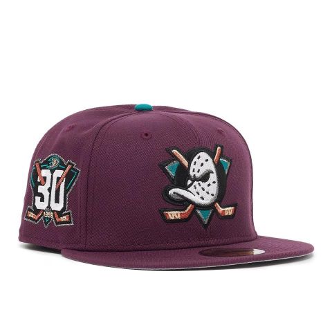 NEW ERA Anaheim Ducks 59Fifty Patch - BURGUNDY