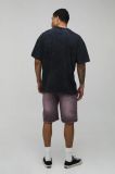 Pantalon Corto Vaquero Tintado - PURPURA