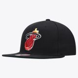 M&N Miami Heat Conference Patch - NEGRO