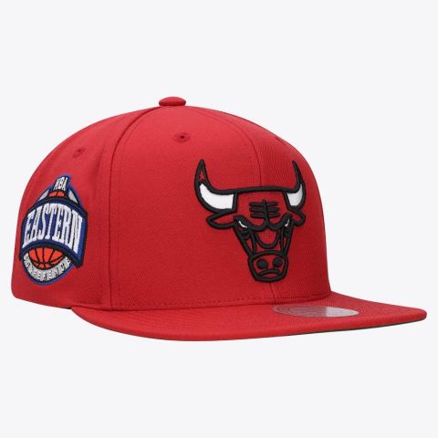 M&N Chicago Bulls Conference Patch - ROJO