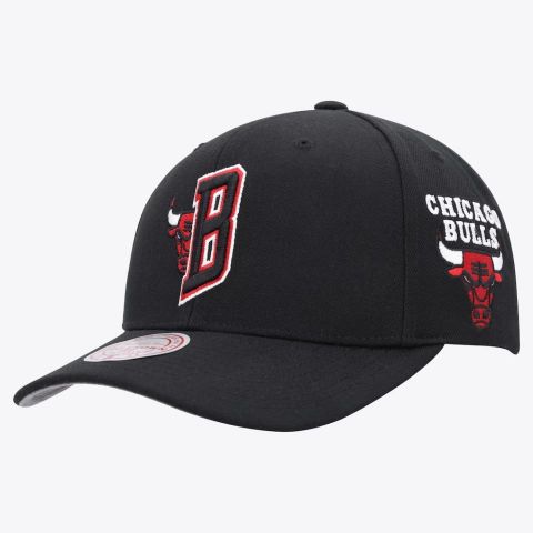 Mitchell & Ness Chicago Bulls Pro Crown Fit NEGRO