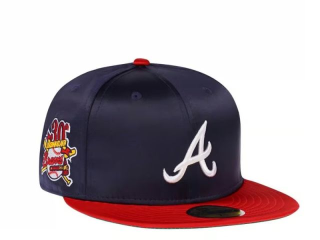 New Era 59Fifty Atlanta Braves 30th Satinada