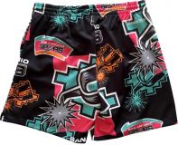 M&N San Antonio Spurs Sublimated Shorts - BLACK