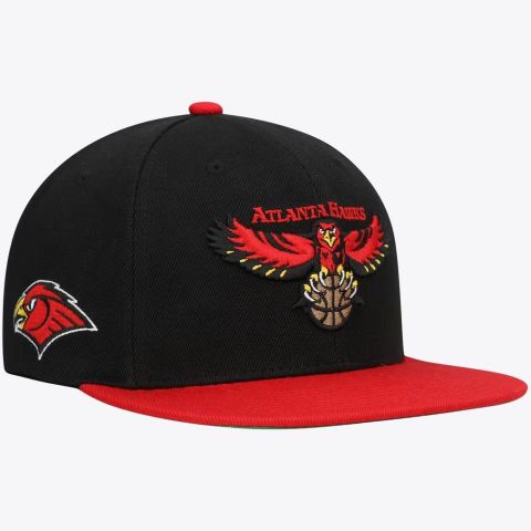 Mitchell & Ness Atlanta Hawks Patch Side - BLACK