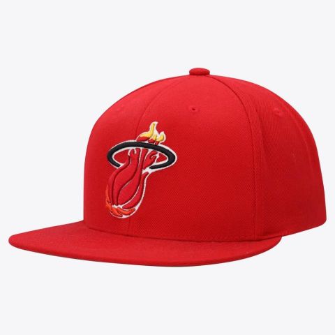 Mitchell & Ness Miami Heat Classic Fit - ROJO