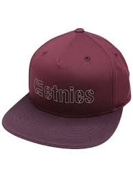 Etnies Corporate Snapback Hat Maroon
