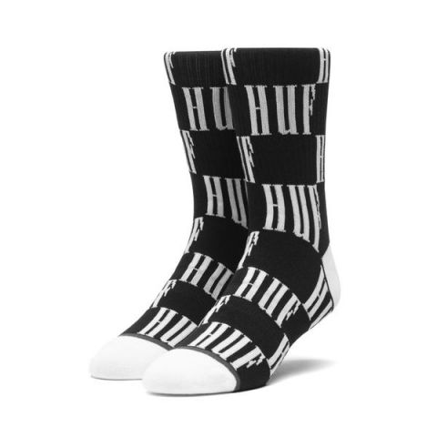 Huf Big Checkered Sock BLACK-O/S