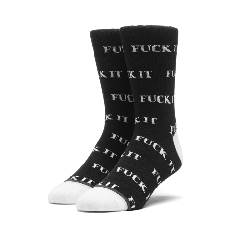 Huf Fuck It Sock BLACK-O/S