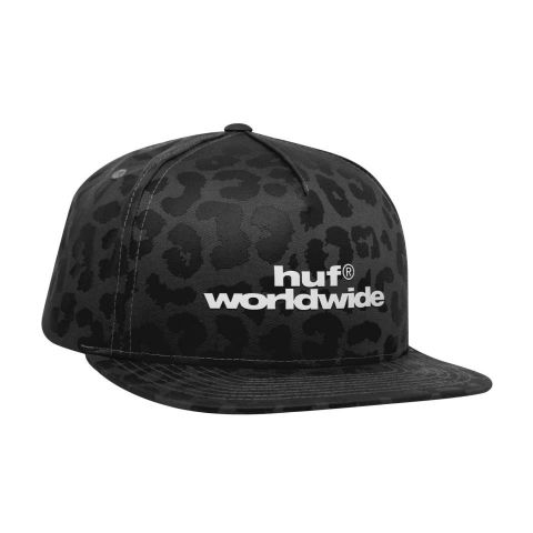 HUF ® Street Cat Snapback Hat BLACK
