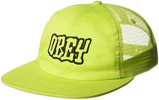 Obey ® Runnin Trucker Cap - SAFETY GREEN
