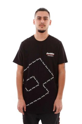 Butnot x Lotto One Sewing Whit Side Logo Tee BLK