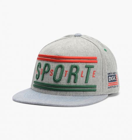 DGK ® Hustle Sport Snapback Hat GREY