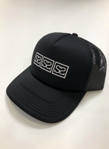 Supreme Style Rapper Trucker Hat BLACK