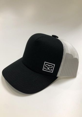 Supreme Style Record Trucker Cap BLACK/WHITE