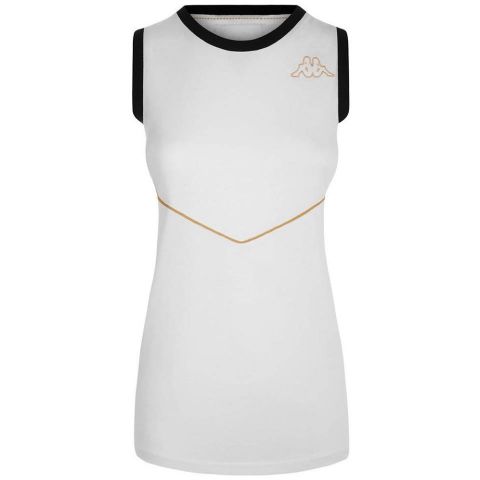 Kappa Atig Tee WHITE/YELLOW GOLD
