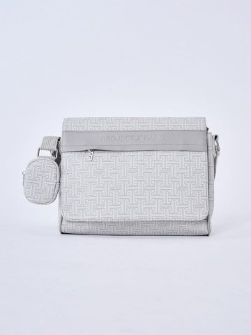 Bolso con solapa Project X Paris Monograma GRIS