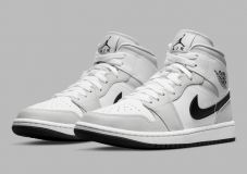 Air Jordan 1 Mid GREY FOG/BLACK-WHITE (W)