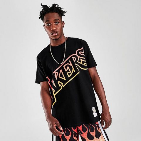 Mitchell & Ness Los Angeles Lakers Flames Tee