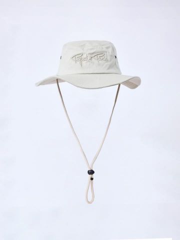 Gorro con cordon Project X Paris bordado BEIGE