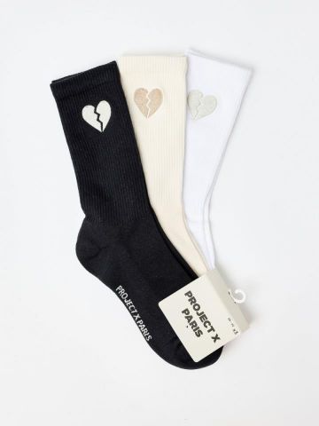 Calcetines Project X Paris corazon roto (3 pares)