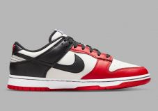 Nike Dunk Low Retro EMB SAIL/BLACK BLACK-CHILE RED