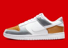 Nike Dunk Low SE GOLD/WHITE/SILVER